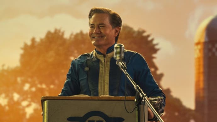 Kyle MacLachlan como supervisor del Refugio 33 en Fallout