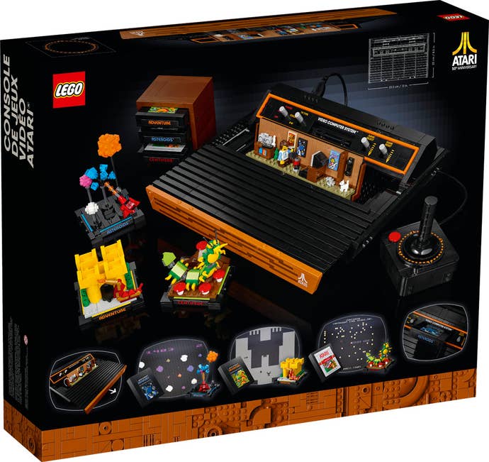 The Lego Atari - reverse of its box.