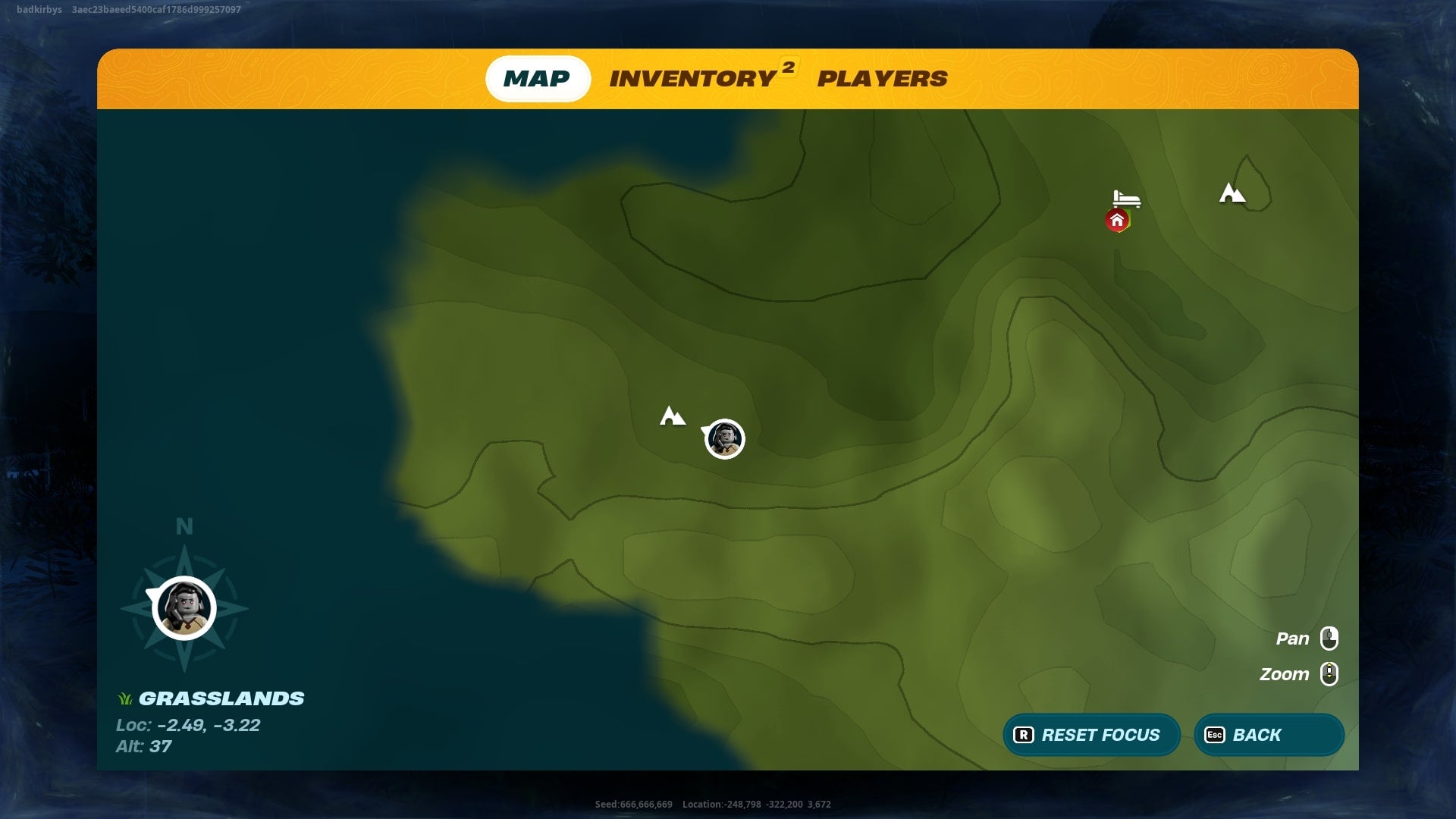 The player stands near a cave on the map in LEGO Fortnite - 3