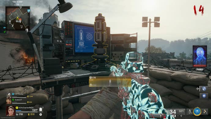 Building the LTG at a workbench on Black Ops 6’s Liberty Falls map.