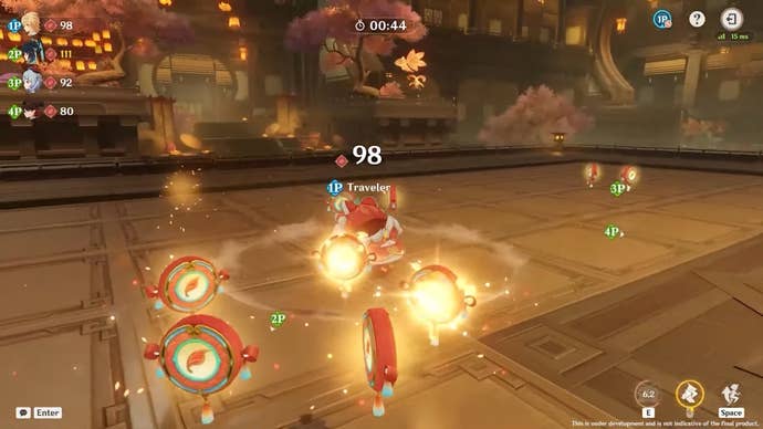 Collecting coins in a Lantern Rite 2024 challenge.