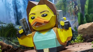 Hier ist die kantige Lara-Croft-Ente, auf die ihr gewartet habt.