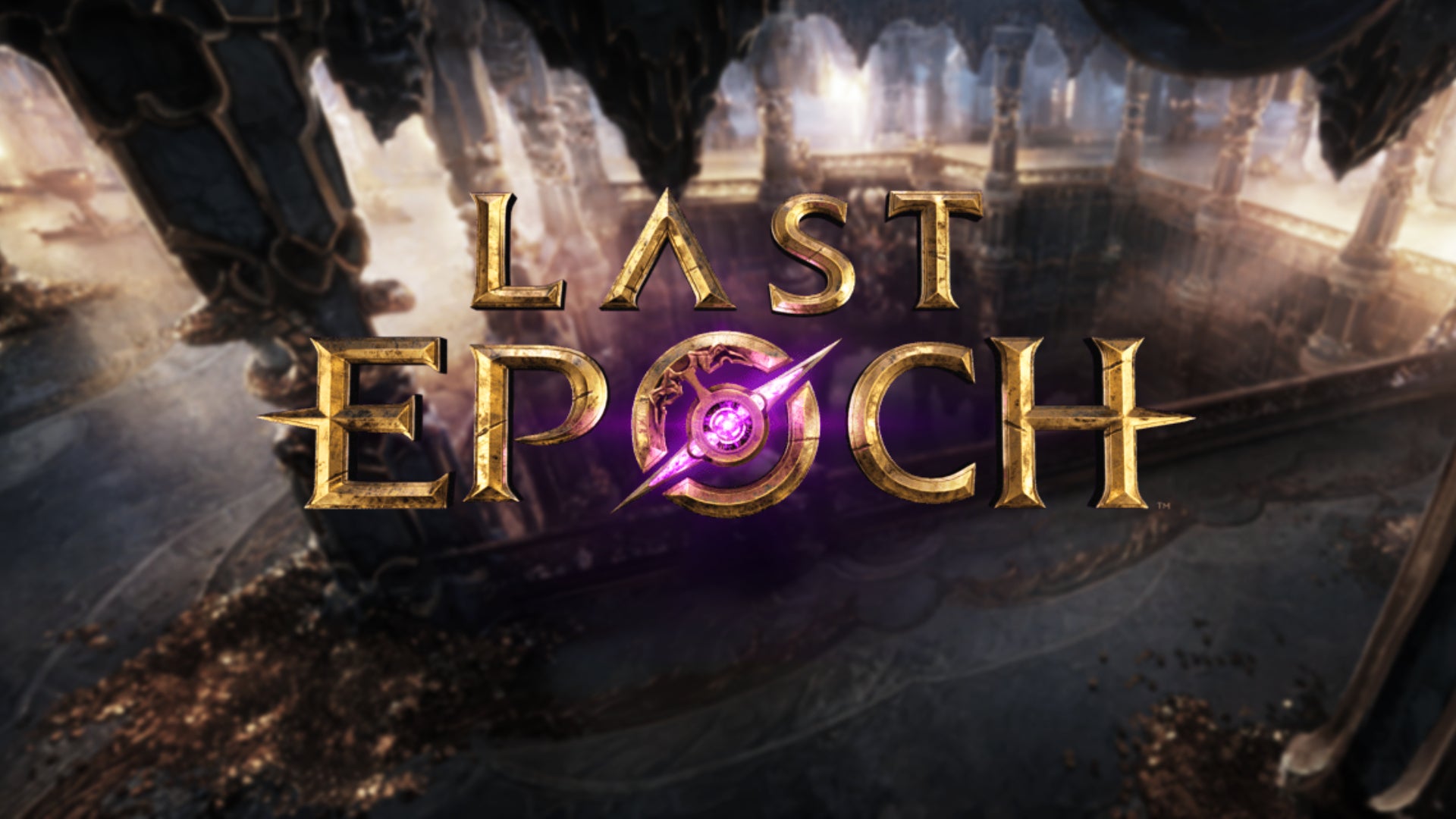 Last Epoch logo over an opulent background - 1