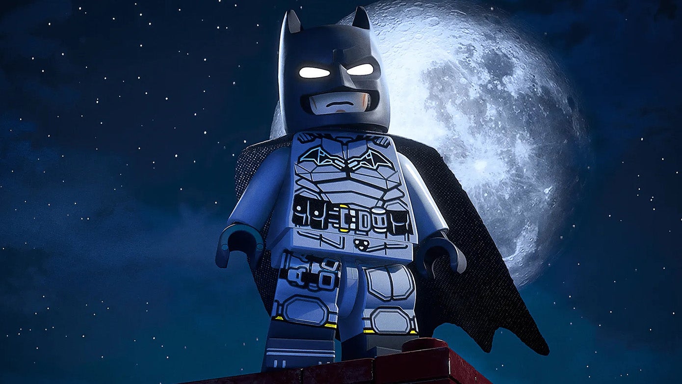 Lego Batman against the moon. He is the night.