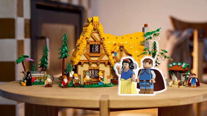 Lego stellt neues Disney-Set Hütte von Schneewittchen und den sieben Zwergen vor.