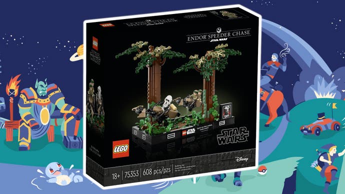 Spart 32 Euro beim Lego Star Wars Endor-Diorama mit Luke und Leia auf Amazon.