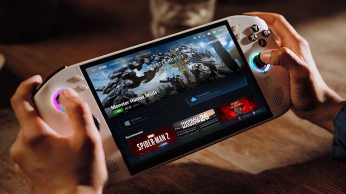 The Lenovo Legion Go S handheld gaming PC.
