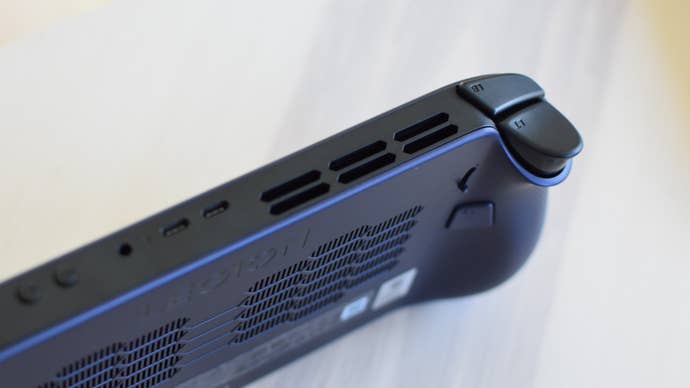 A top-down presumption of the cooling vents connected the Lenovo Legion Go S.