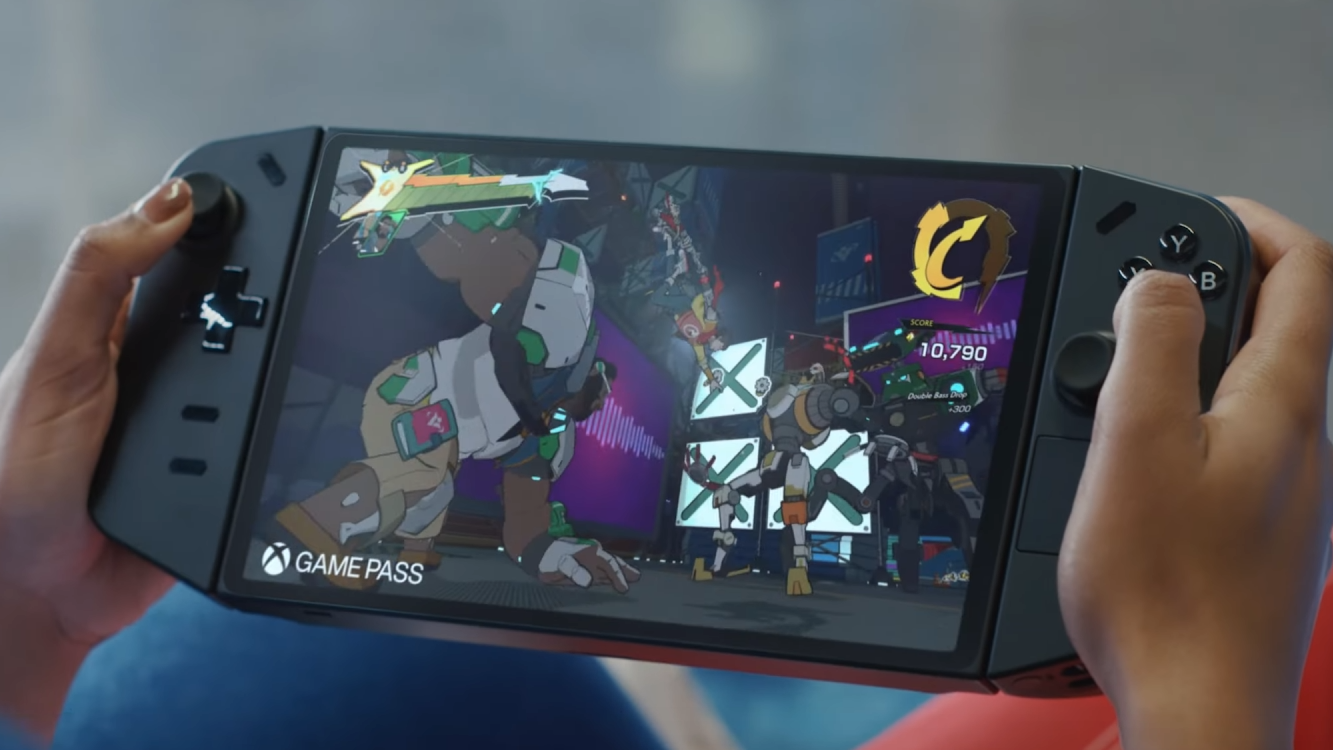 The Lenovo Legion Go running Hi-Fi Rush.