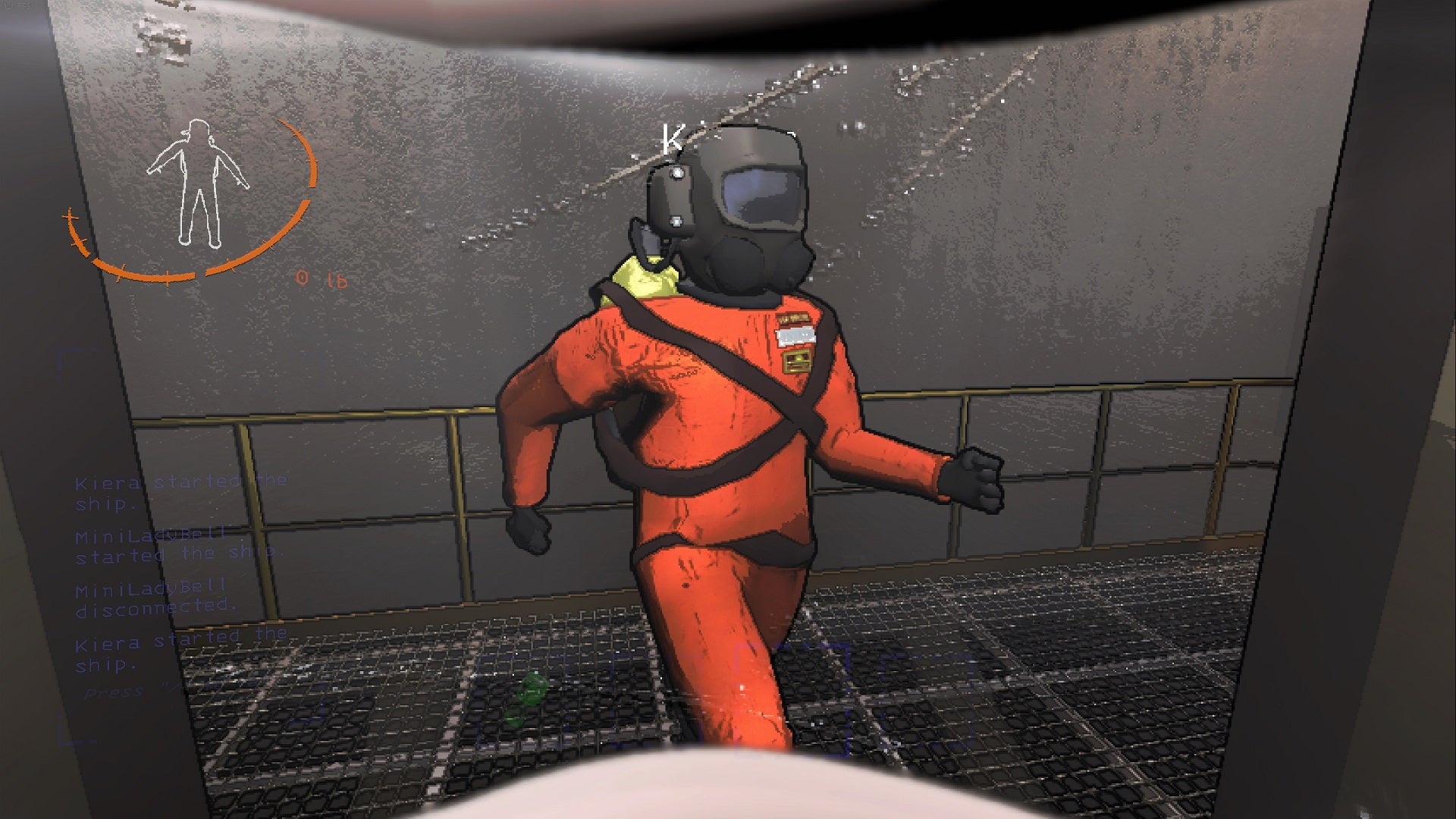 A Lethal Company employee confidently struts into the ship. - 1