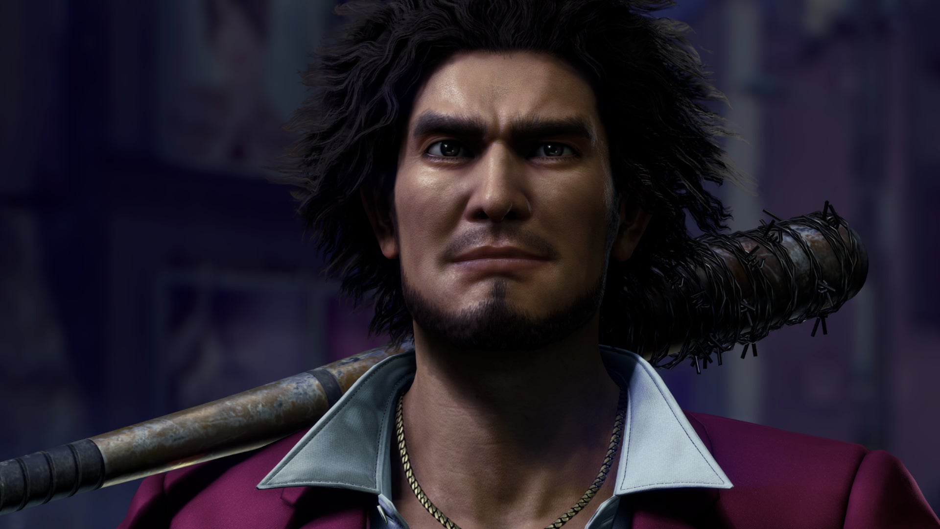 Ichiban, armed with his signature Hero's bat, looking confident in Like a Dragon: Infinite Wealth. - 12