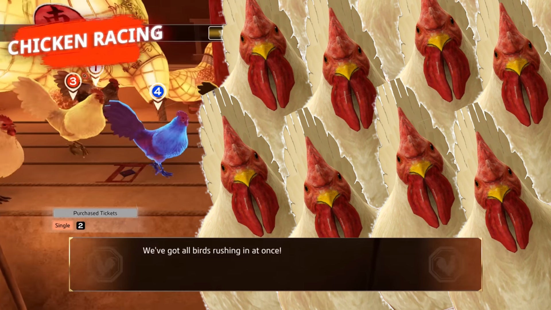 I was supposed to play loads of Like a Dragon: Ishin, but I spent two hours in chicken racing instead