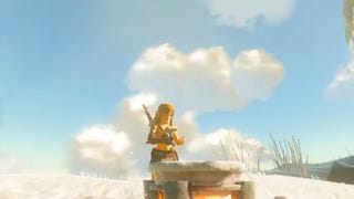 Link summt in Tears of the Kingdom klassische Zelda-Melodien beim Kochen.