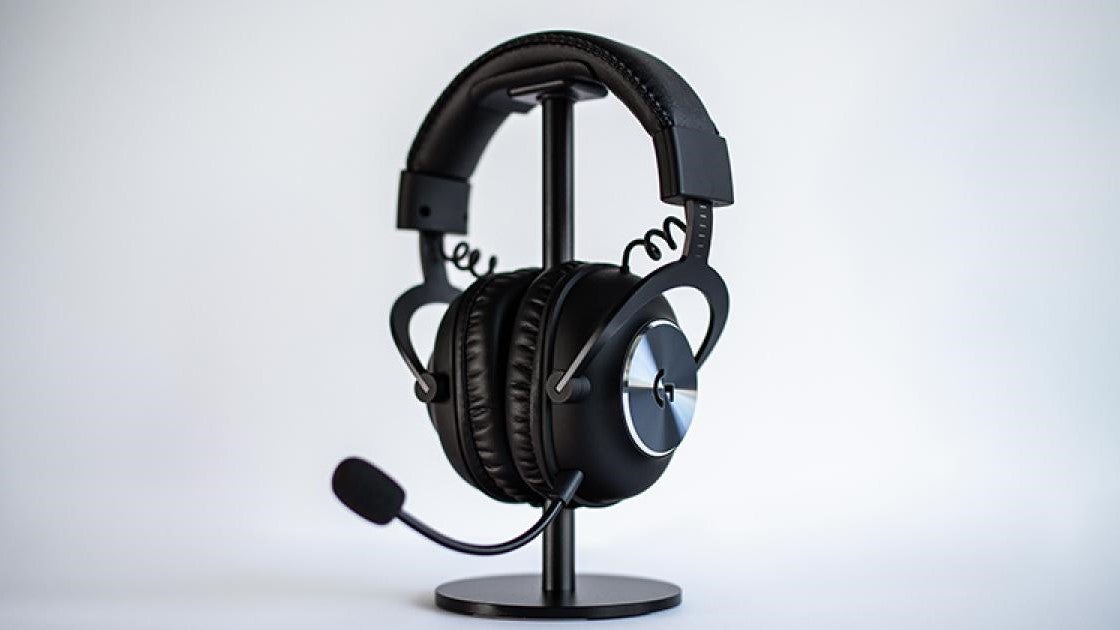 The Logitech G Pro X Wireless on a stand. - 1