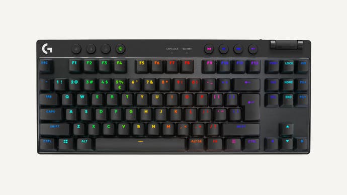 logitech g pro x tkl lightspeed gaming keyboard in black
