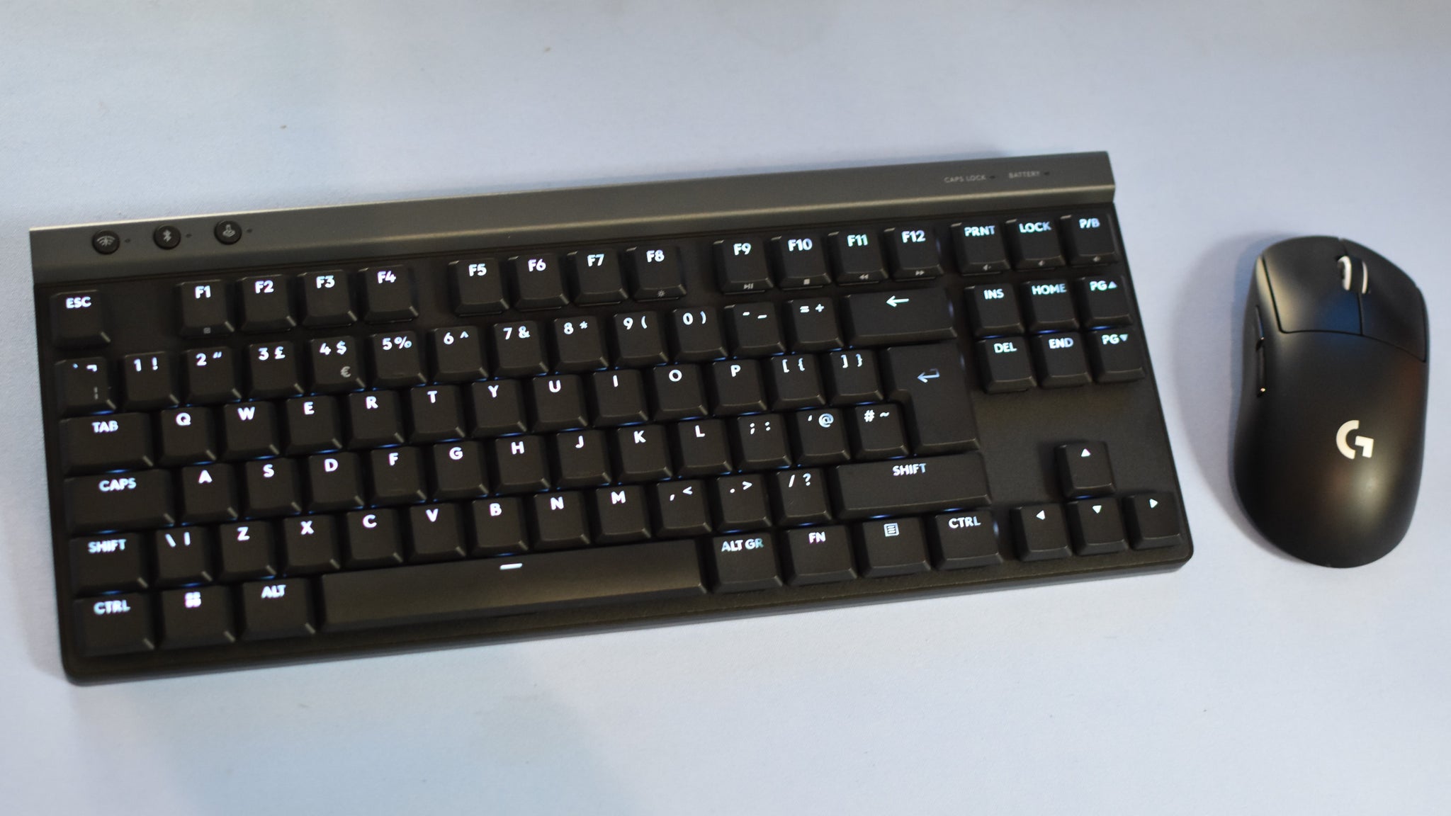 The Logitech G515 Lightspeed TKL gaming keyboard, paired with a wireless Logitech mouse. - 4