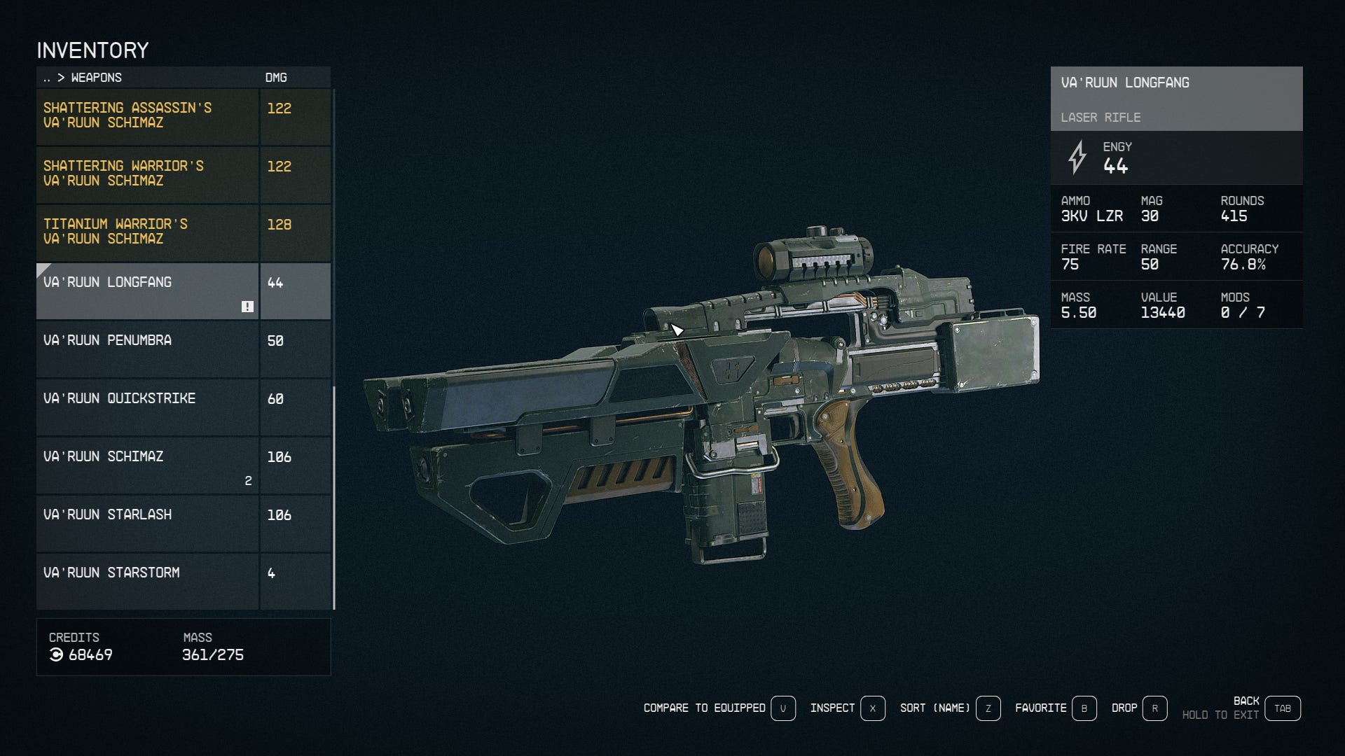 Новое оружие в Starfield: Shattered Space