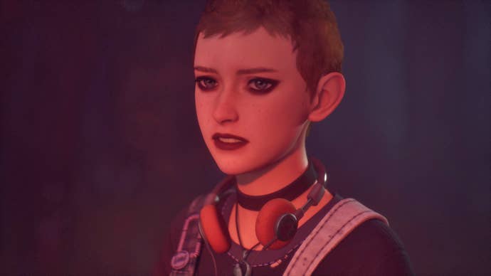 Lost Records screenshot showing Kat with short hair.