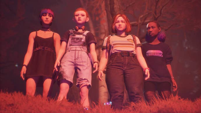 Lost Records screenshot showing the four girls.