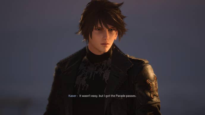 Lost Soul Aside screenshot showing male protagonist with dark hair and all black outfit