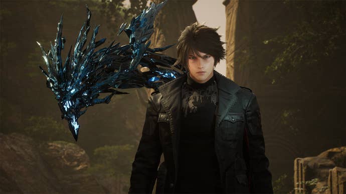 Lost Soul Aside image showing a male character in a dark leather looking jacket