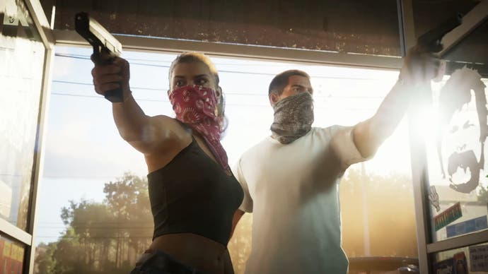 Lucia and Jason in Grand Theft Auto 6 trailer
