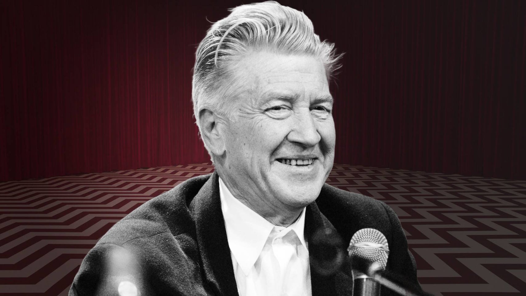 David Lynch smiling. - 1