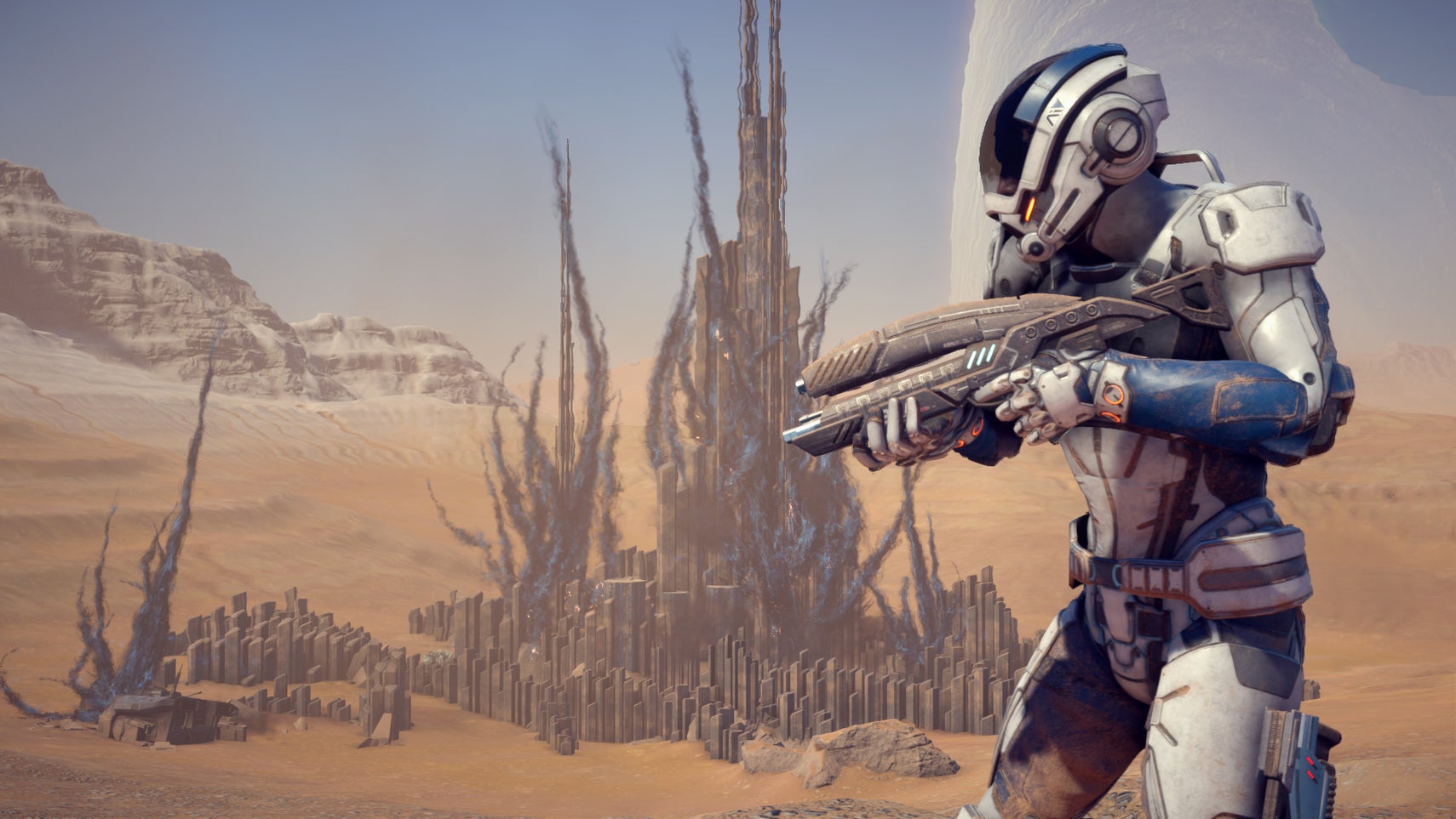 Mass Effect: Andromeda - Ryder on a desert planet