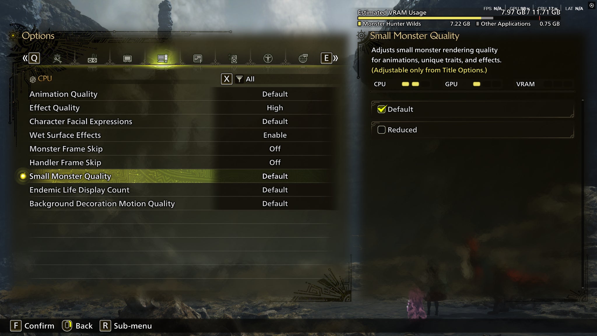 MH Wilds - nové CPU nastavení