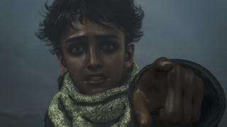 Young boy points at the camera in close up from Monster Hunter Wilds trailer