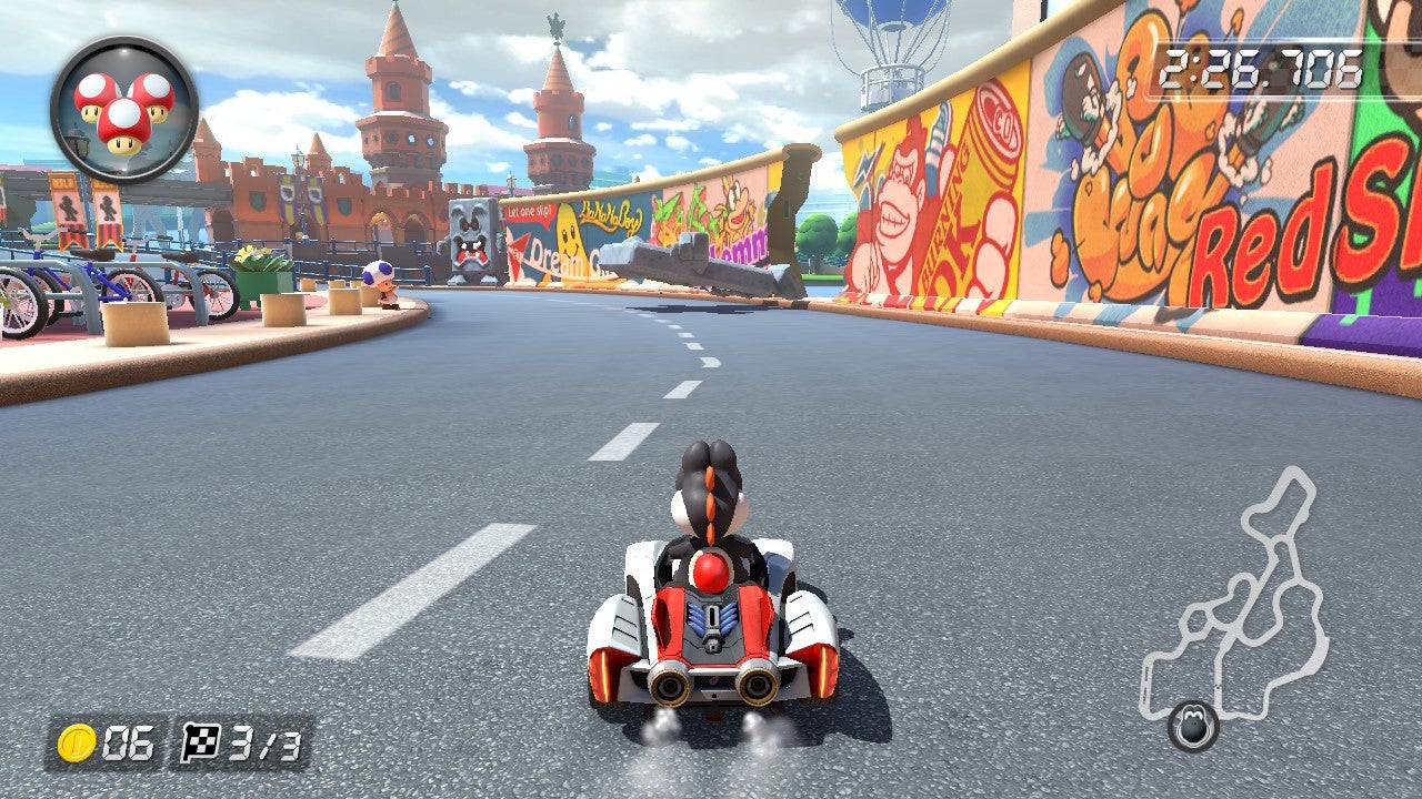Mario Kart Berlin Wall