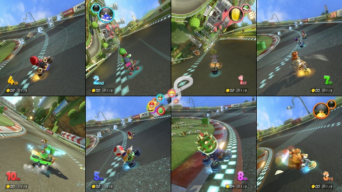 Mario Kart 8 Deluxe multijugador 8 jugadores