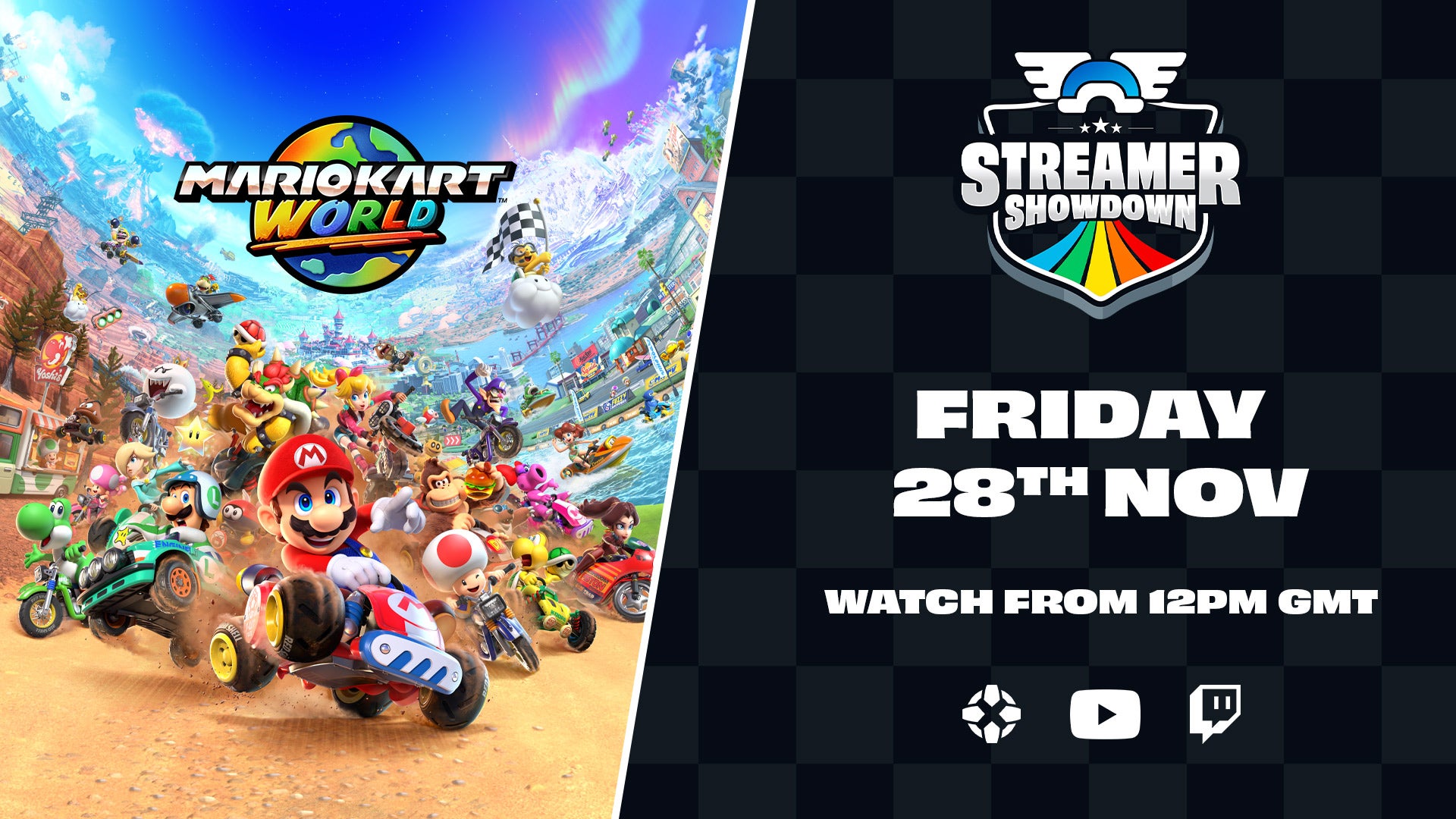 Mario Kart World: Knockout Tour Streamer Showdown – cách xem