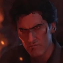 ash williams operator view from the chest up