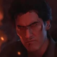 ash williams operator view from the chest up