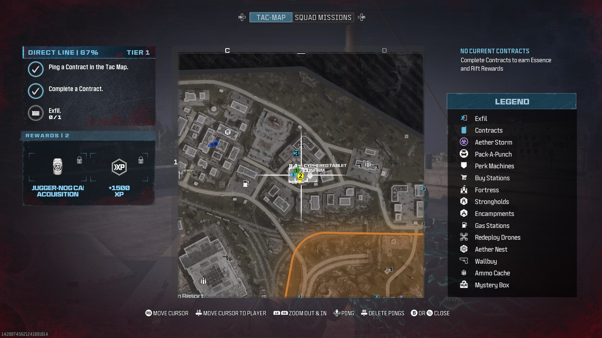 A Cyphered Tablet is shown on the map in MW3 Zombies