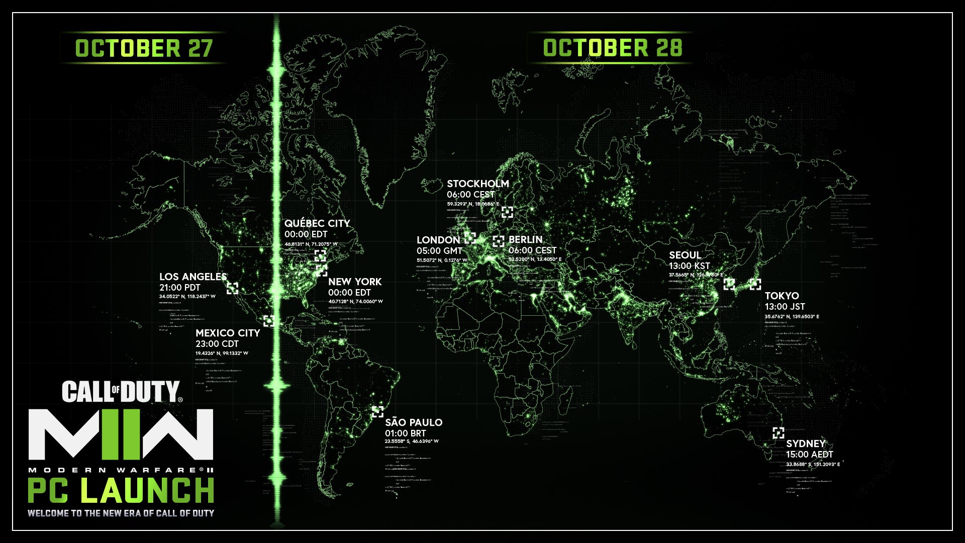 Modern Warfare 2 multiplayer release time on PC Xbox and