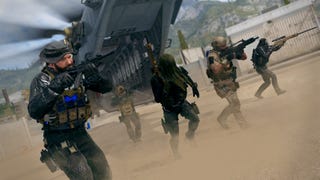 A screenshot from Modern Warfare 3 showing Captain John Price leading a group of Operators on the battlefield.