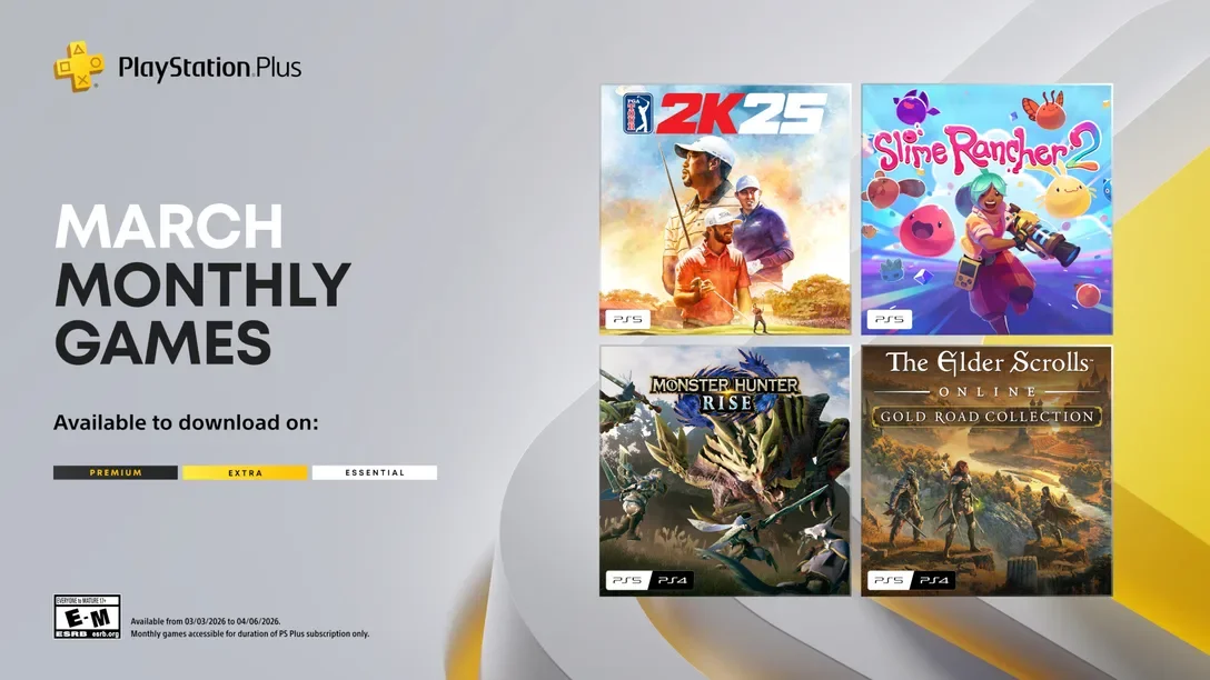 March Monthly PS Plus Games