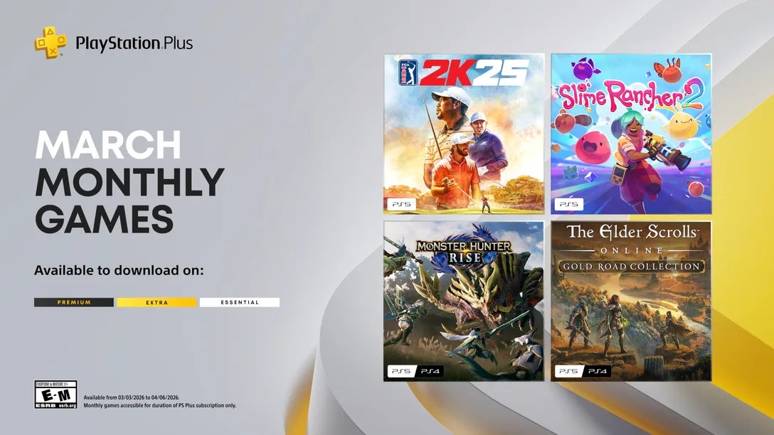 March Monthly PS Plus Games