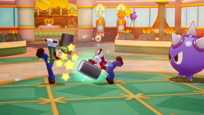 Captura de tela de Mario e Luigi: Irmandade.
