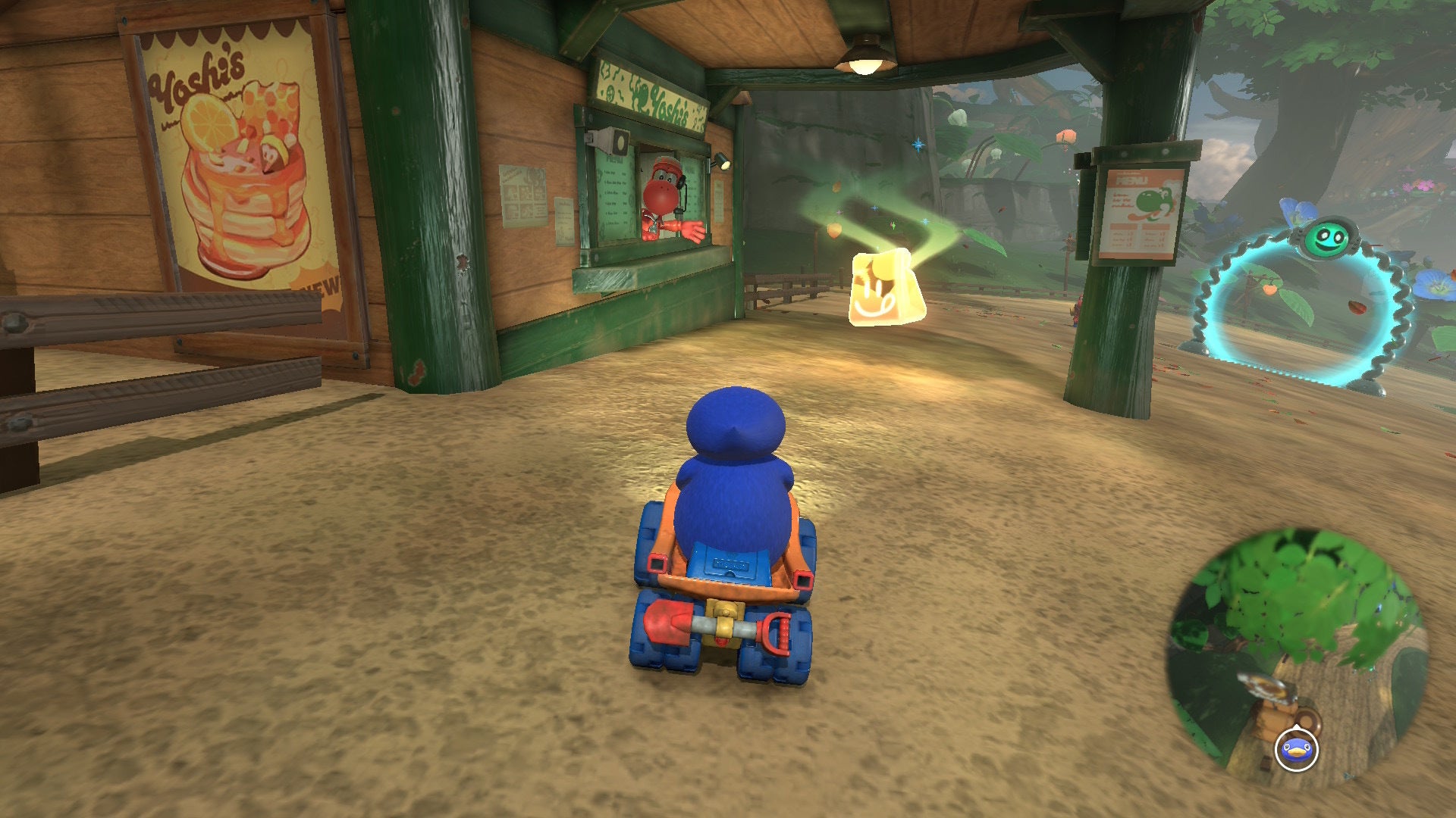 Penguin can be seen approaching a Dash Food in Mario Kart World - 3