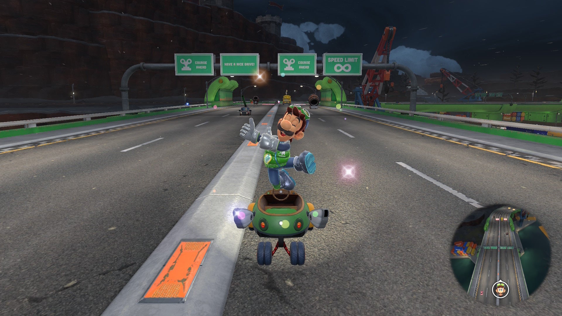 Luigi can be seen jumping in Mario Kart World - 4
