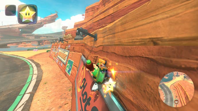 Luigi can be seen as Wall Jading in Mario Kart World
