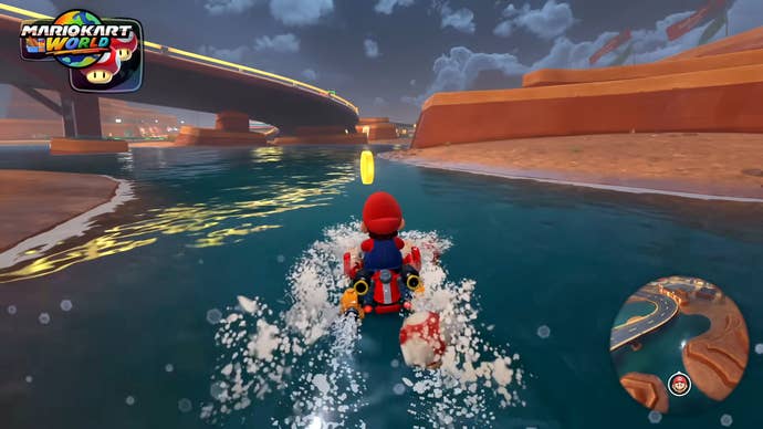 water rendering in mario kart world