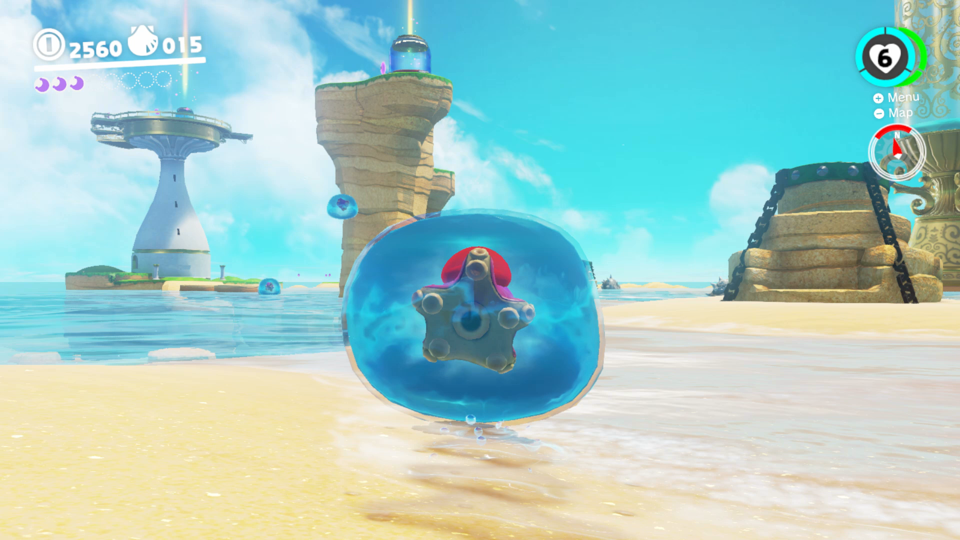 Super Mario Odyssey Seaside Kingdom Moon Locations - All Secrets ...