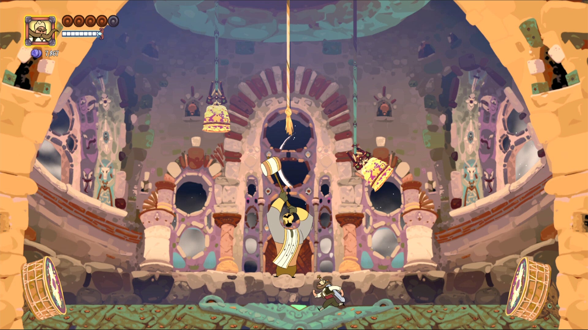 The hero battles a hammer-wielding foe in Marko: Beyond Brave. - 1