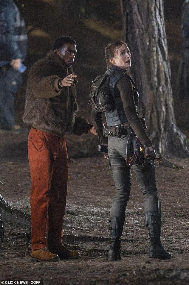 Martin Bobb-Semple and Sophie Turner on Amazon's Tomb Raider set