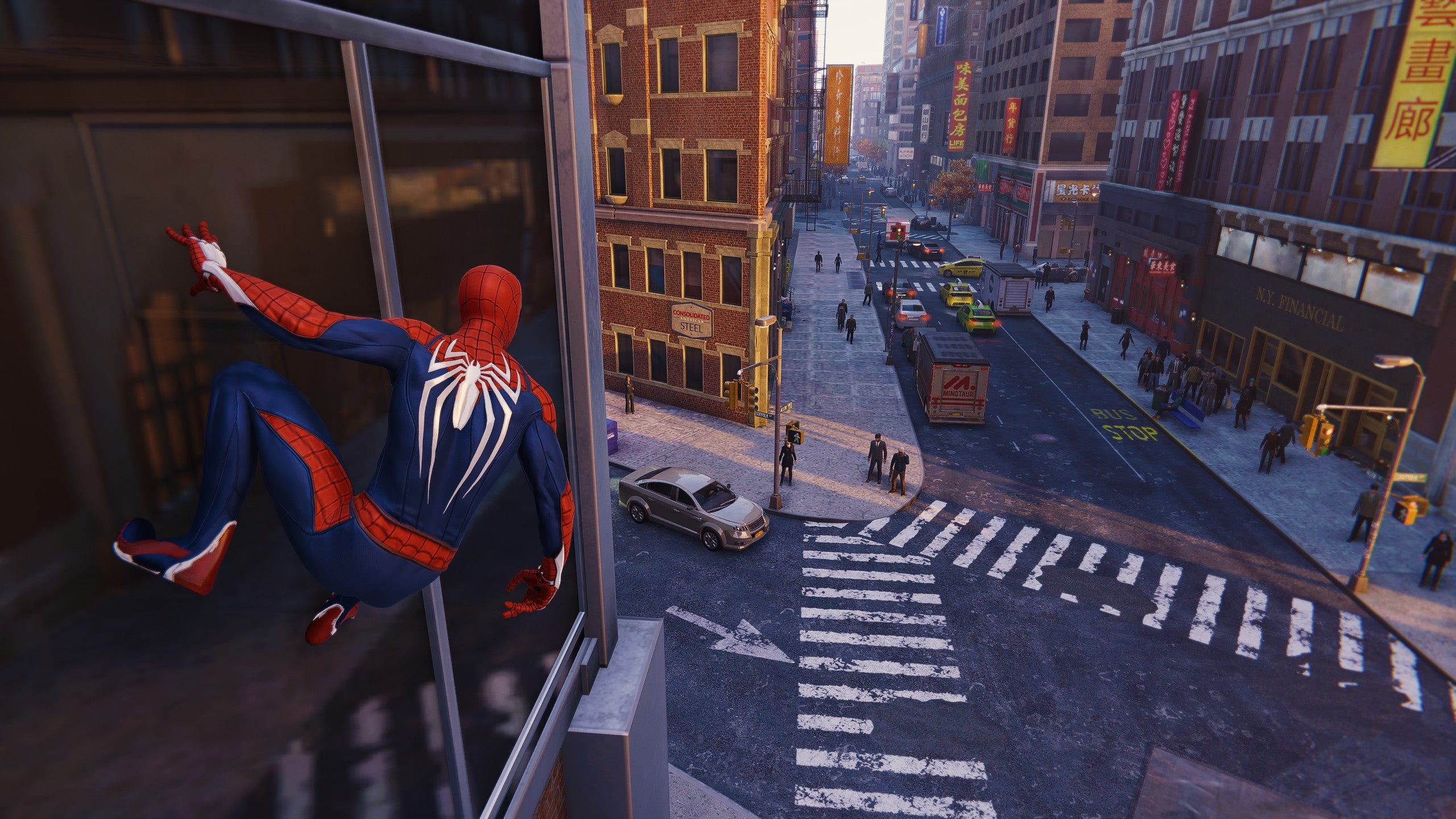 Marvel&rsquo;s Spider-Man Remastered, running on Very Low quality on PC.