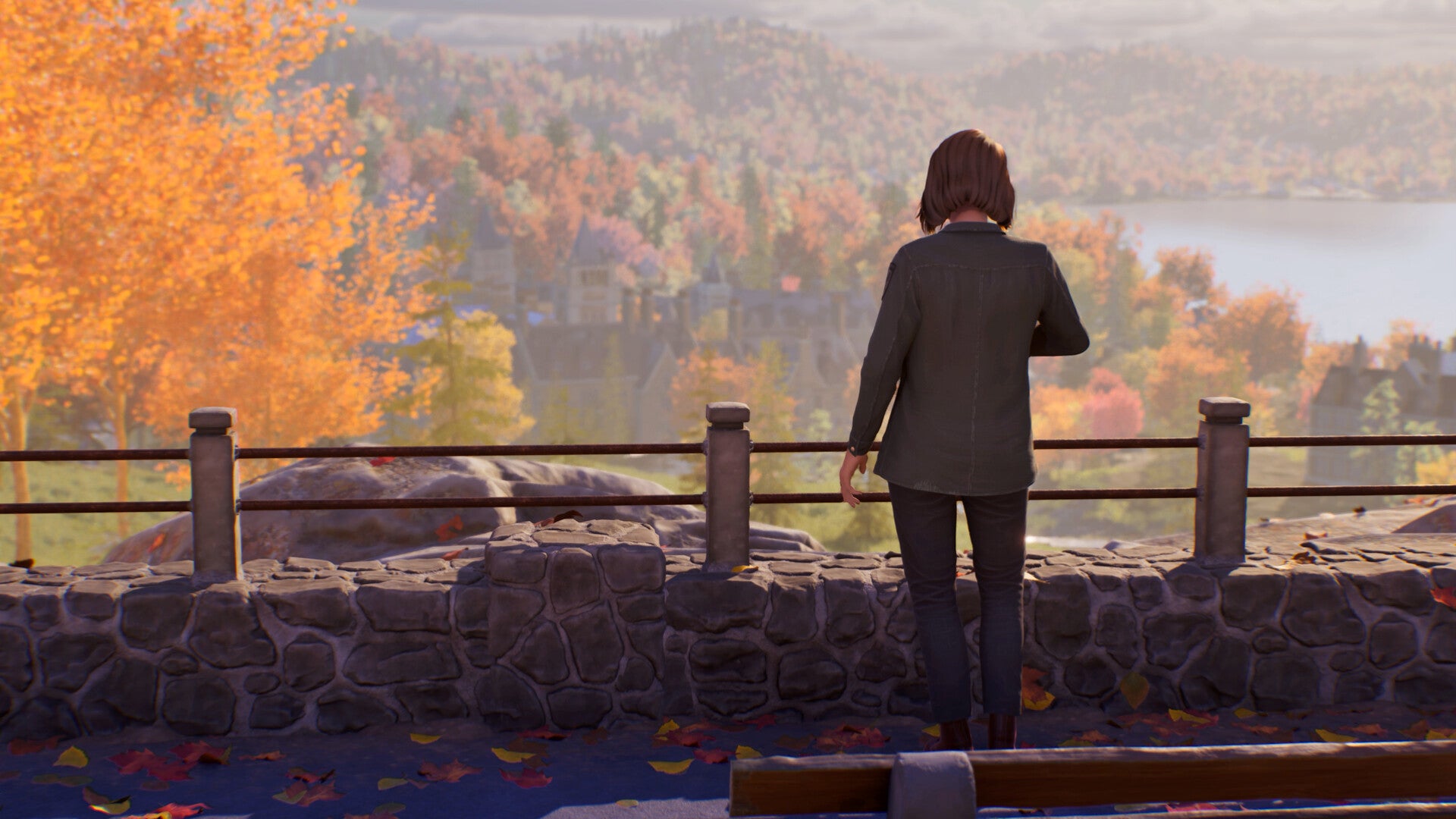 Max at a viewpoint in Life is Strange Reunion